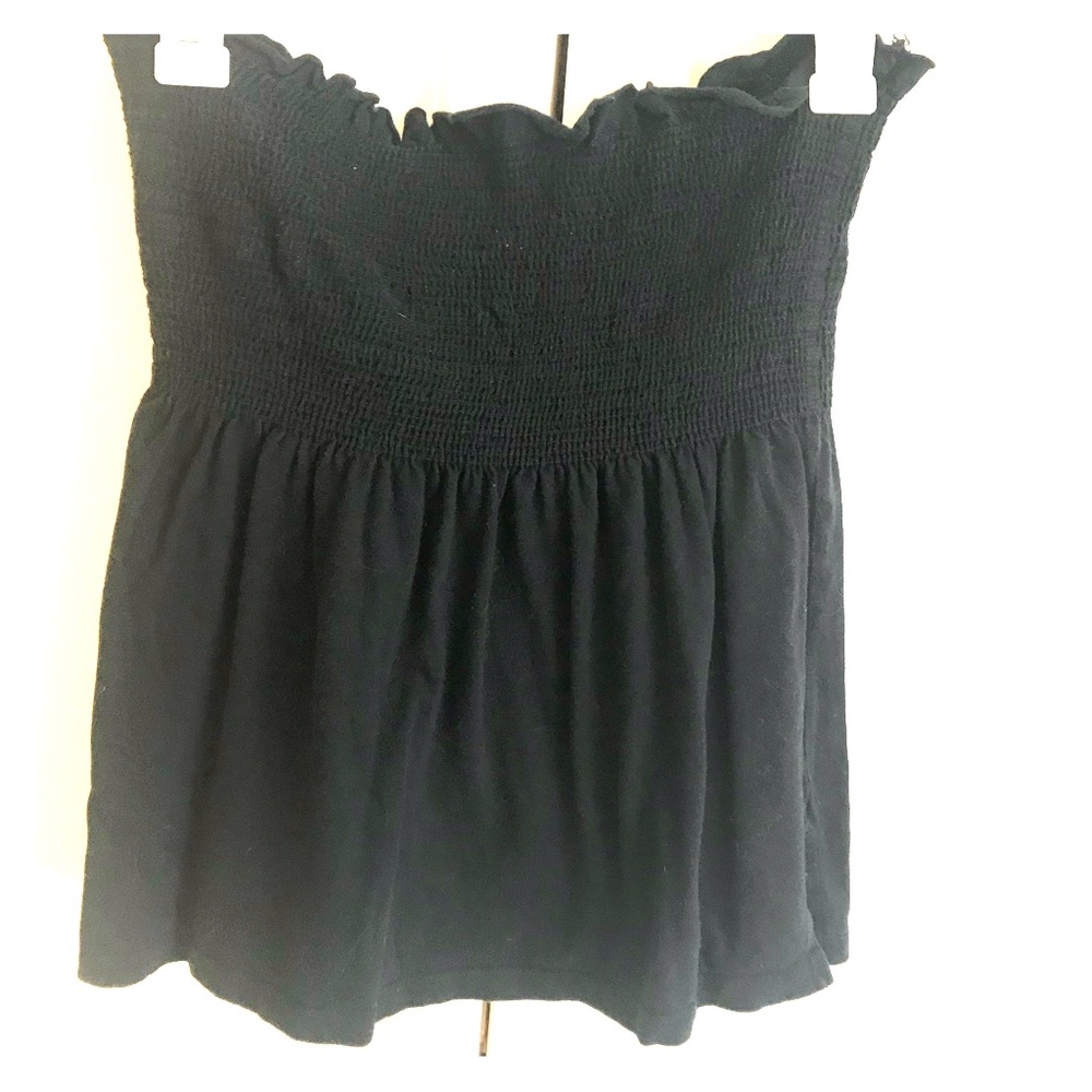 Strapless Black Top